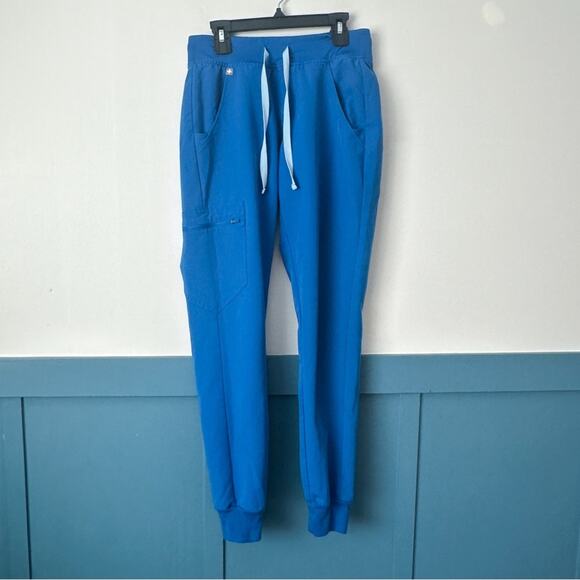 Figs XXS Zamora Jogger Scrub Pants Royal Blue Womens - Picture 2 of 7